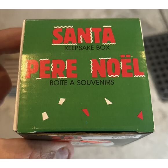 VTG New! Santa Ceramic Trinket Box Keepsake Dish Candy Christmas Hallmark? - Picture 5 of 5